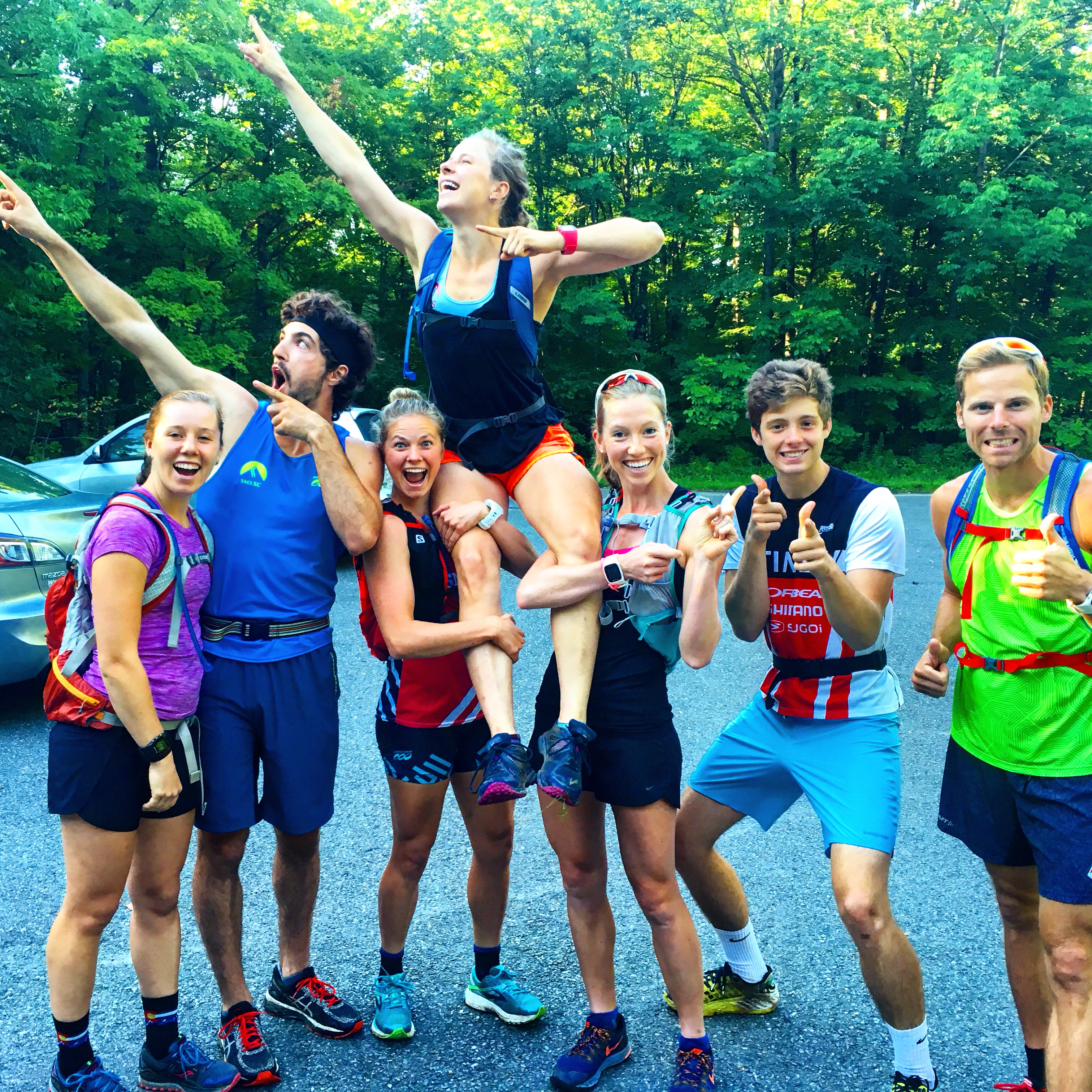 Long run + fun week = sore legs.